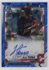 2021 Bowman Sapphire Edition Chrome Prospects Jose Tena #BSPA-JTO Auto 11s9