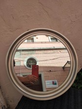 Specchio Tondo Vintage Cornice Acciaio