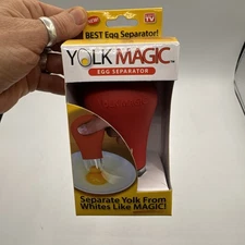 Red Kitchen Yolk Magic Egg Separator Sucker White As Seen on TV BPA Free