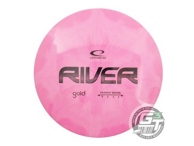 NEW Latitude 64 Gold Burst River 171g Pink Black Stamp Fairway Driver Golf Disc