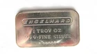 Engelhard Silver Bar 1oz .999 Fine Silver Bullion - Rare Pebble Back  Serial #