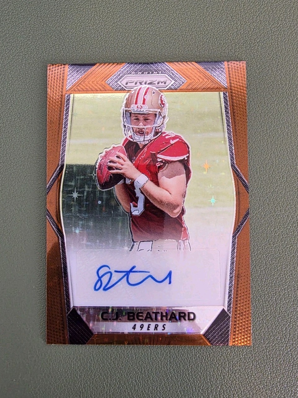 CJ Beathard Panini Prizm Rookie Autographs #CJ Bronze Stars