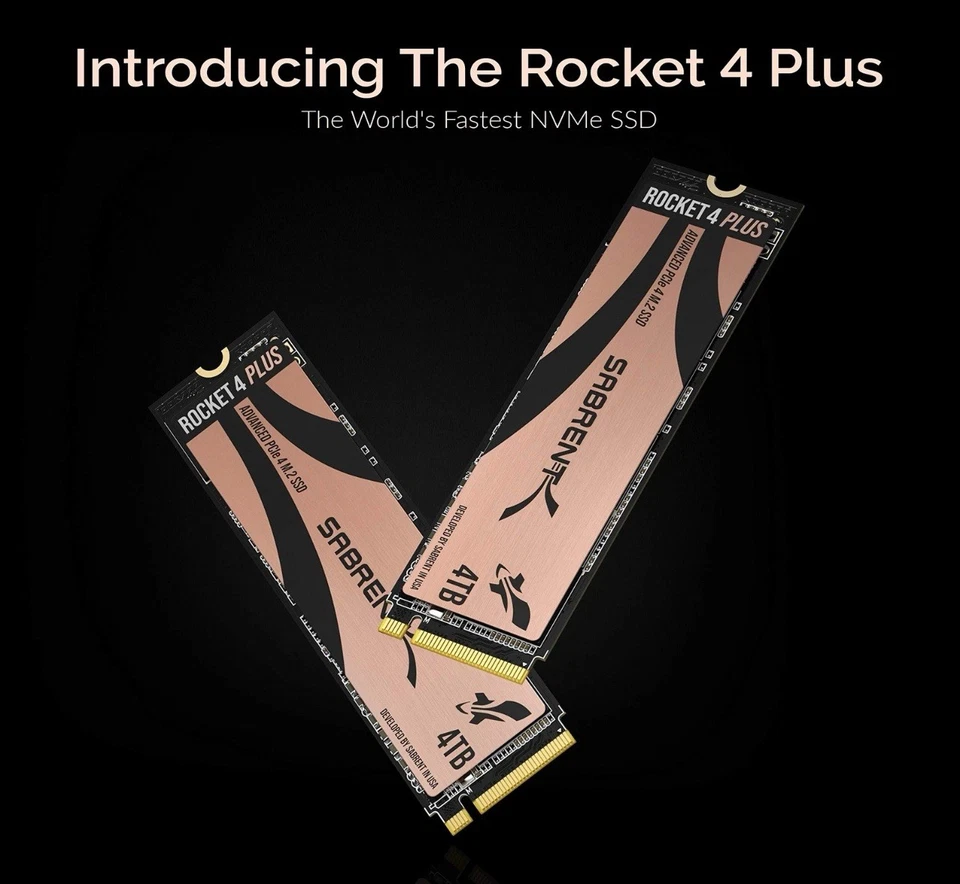 NEW SABRENT 4TB Rocket 4 Plus NVMe M.2 SSD Solid State Drive SB-RKT4P-4TB - Image 3 of 4
