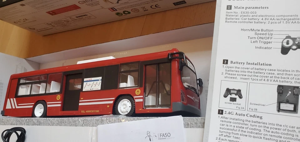 RC Stadtbus asiatisch Japan o. China 1:30 8cm - Bild 4 von 4