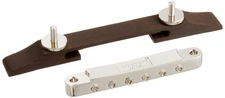 Scud T.O.M. Bridge for Archtop, Ebony Base, Nickel, F-2820E