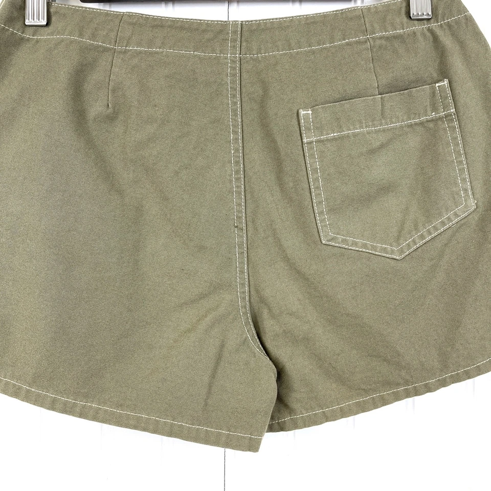 Old Navy Shorts Womens Size 4 Vtg 2001 Y2K Olive Green Beachy Coastal Summer - Image 4 of 4