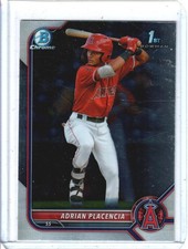2022 Bowman Chrome Adrian Placencia 1st Chrome