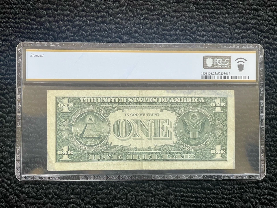 $1 2009 COPE PRINTING- STAINED  PCGS 25 - Image 4 of 4