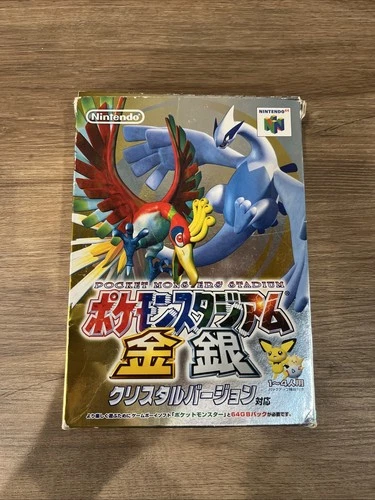 Pokemon Stadium: Gold & Silver (JP Version) (Nintendo 64, 2000) Complete In Box!