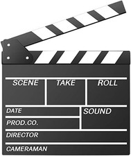 Movie Film Clap Board, Hollywood Clapper Board Wooden Film Movie Clapboard Acces