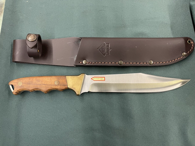 Puma IP Solingen Knife Big Alamo Olive Wood Bowie Knife | eBay