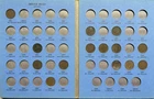 Indian Head Pennies Cent 14 Coin Lot In Whitman Folder!
