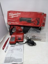 Milwaukee 2621-20 M18 SAWZALL Reciprocating Saw W/ Charger, Box, Saws  Used once