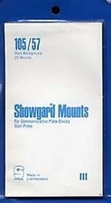 Showgard Stamp Mounts Size 105 mm / 57 mm BLACK  (Pack of 20)
