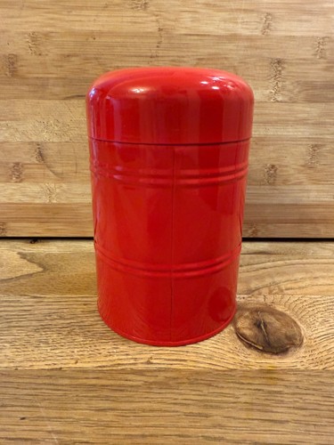 Red Linea Vintage/Retro Kitchen Coffee Canister with Lid - Picture 2 of 5