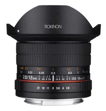 Rokinon 12mm F2.8 Full Frame Fisheye Lens (Canon EF) Certified Refurbished