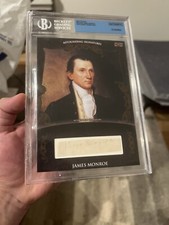 2019 The Bar James Monroe Presidential Cut Auto 1/1 Bgs Authentic President USA