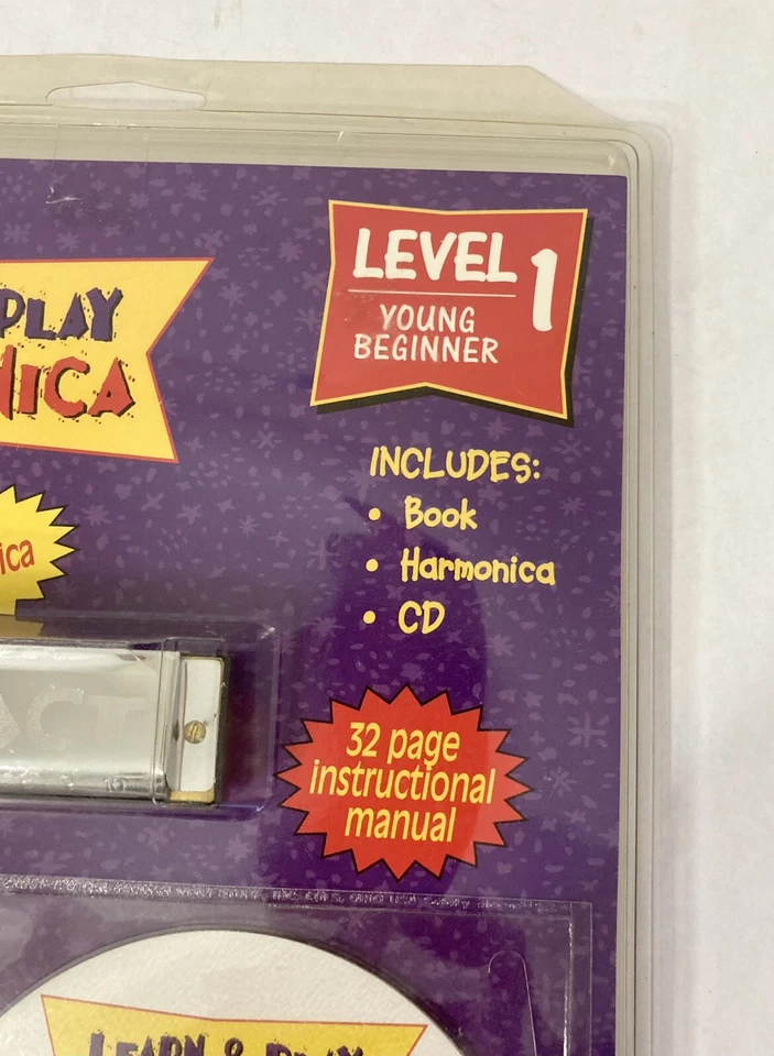 1999 First Act Learn & Play Harmonica, Instruction Book & CD - NEW & VINTAGE - Image 2 of 4
