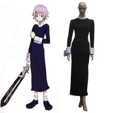 SOUL EATER Demon Sword Master Crona Cosplay Costume Kurona Black Dress Outfit