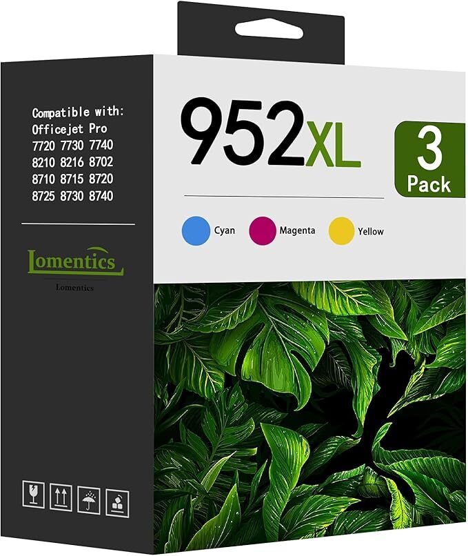 Members Mark 3 Pack (1 Cyan, 1 Magenta, 1 Yellow) HP952XL INKJET Cartridges
