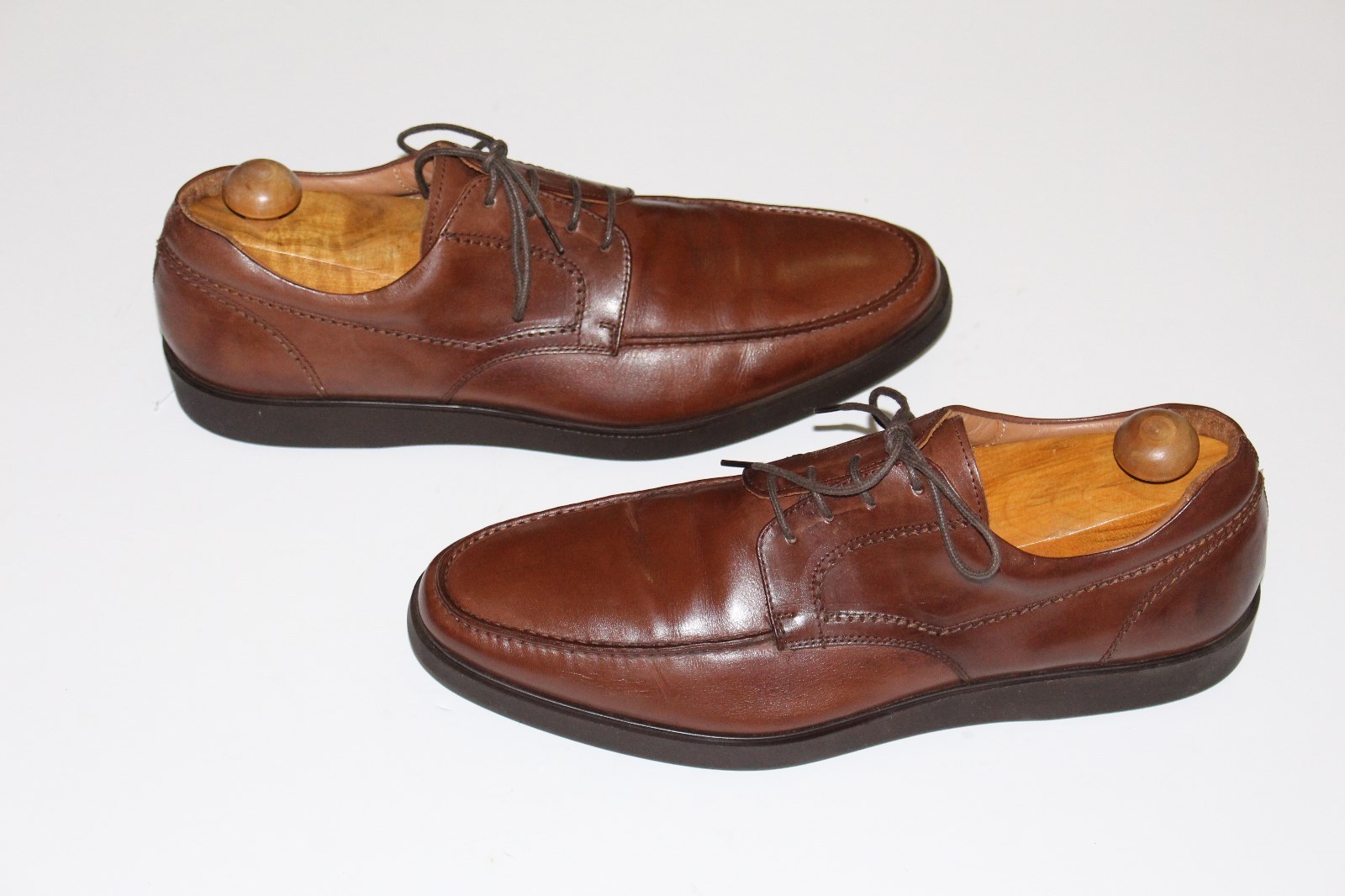 SAOLA Oxford stringate Mike Konos 12 in pelle marrone suole in gomma fodera calza imbottita gel