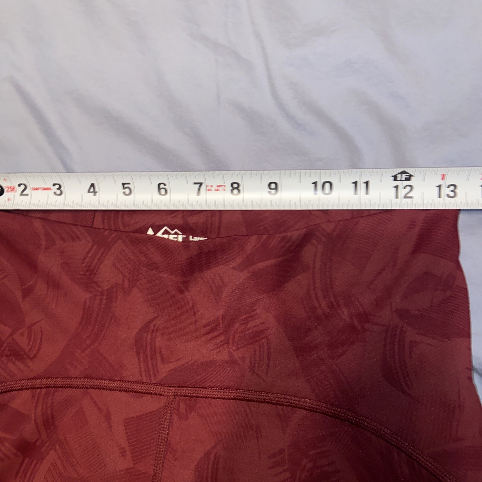 Rei coop Active Pursuits 7/8 leggings L Women’s Maroon outdoor pocket