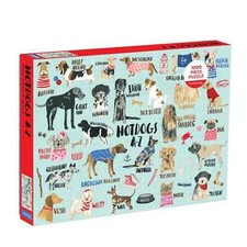 Hot Dogs A-Z 1000 Piece Jigsaw Puzzle Mudpuppy New