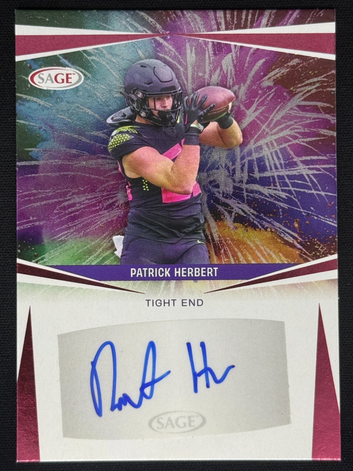 PATRICK HERBERT 2025 SAGE Pink Rookie RC Auto #A-PH | Oregon