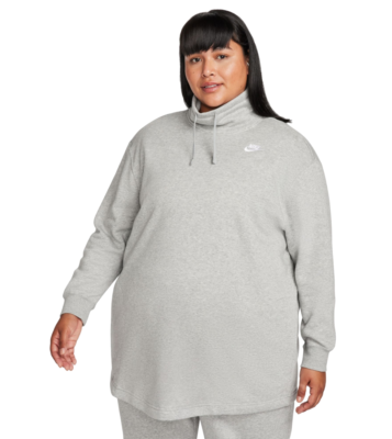 Nike Women's Sportswear Oversized Mock-Neck Sweatshirt Plus Size