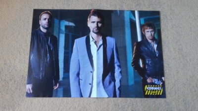 MUSE / WE ARE THE IN CROWD  2-sided magazine Centre-fold POSTER  17 x 11 inches