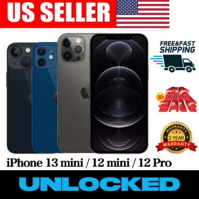 New Sealed Apple iPhone 12 Pro/12 Mini/13 Mini USA Fully Unlocked Fast Ship