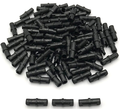 Lego 100 New Black Technic Pin with Friction Ridges Pieces