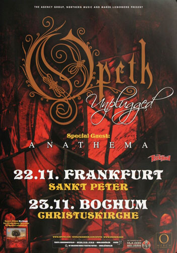 Opeth - Alive And Swinging , Frankfurt & Bochum 2012 | Konzertplakat | Poster-image