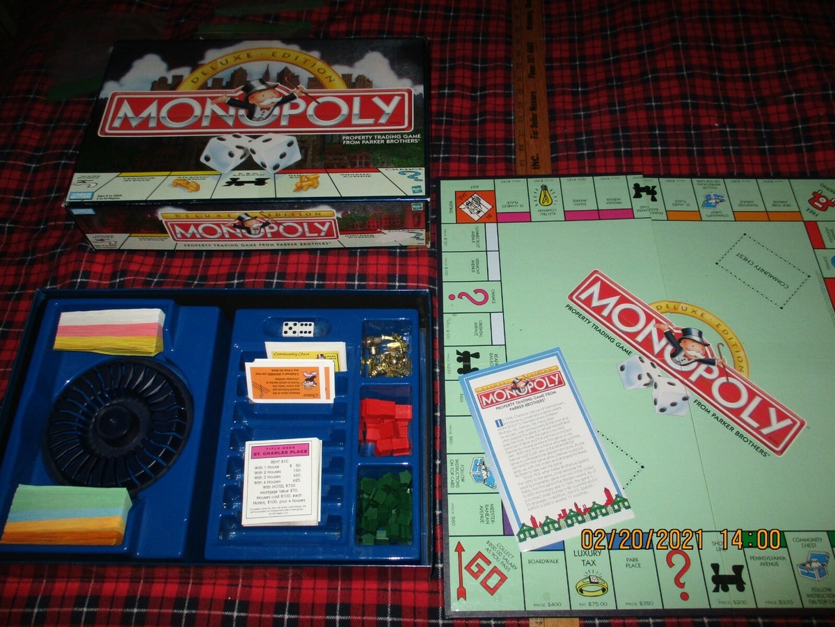 マスターモノポリー Vintage Monopoly Board Game by Parker Brothers Classic 1990s