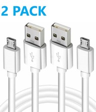 2x Pack Micro USB Charger Fast Charging Cable Cord For Samsung LG Android Phone
