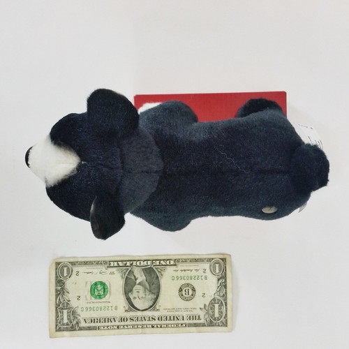 Fao Shwarz Mini Bulldog Cachorro Perro Peluche Blanco y Negro 6" Juguete de Relleno Toys R Us - Imagen 3 de 5