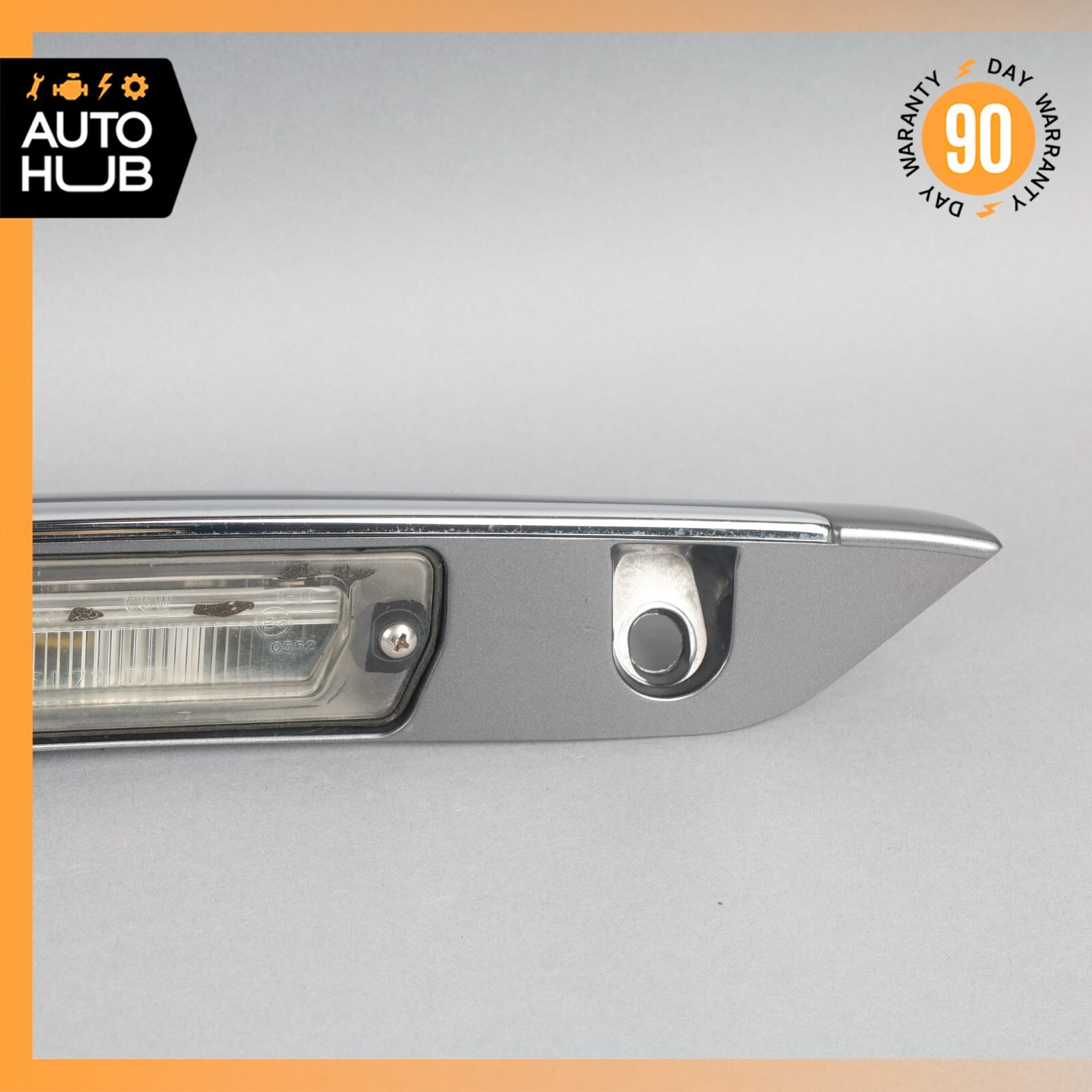 02-07 Maserati Spyder 4200 M138 Rear Trunk Lid Moulding Plate w/Lights OEM 61k