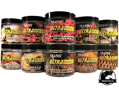 Ultra Boilies Traper 100% natürlich Köder Karpfen 12mm 16mm  ANGELBOILIES 