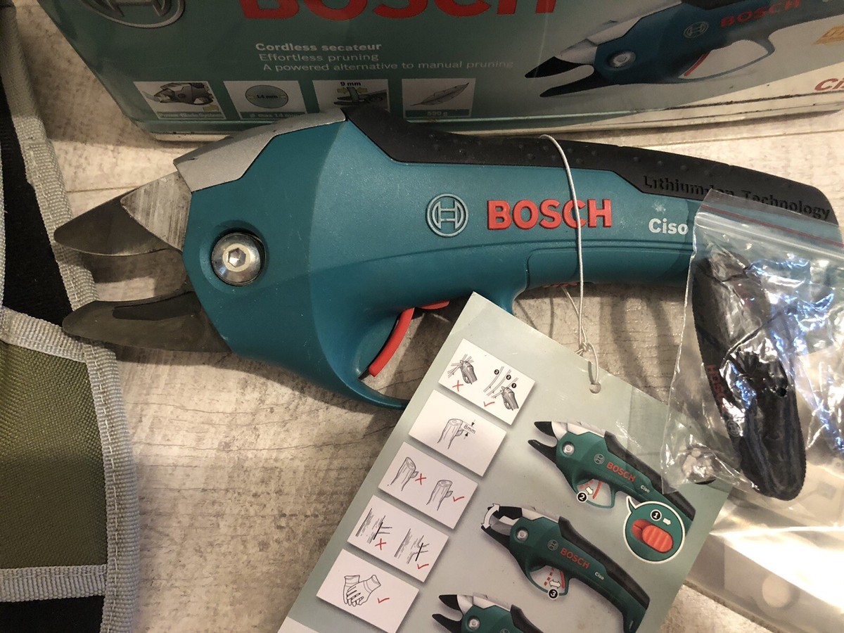 Bosch Ciso Cordless Secateurs New Spare Blade Holster Manual Boxed