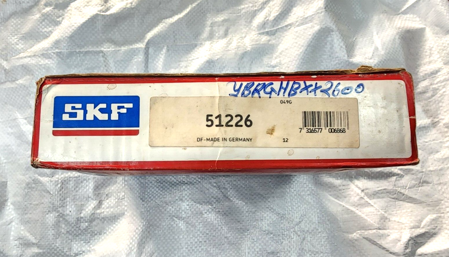 51226 Single Thrust Ball Bearing 130x190x45mm NEW SKF GERMANY BOX PACK 51226