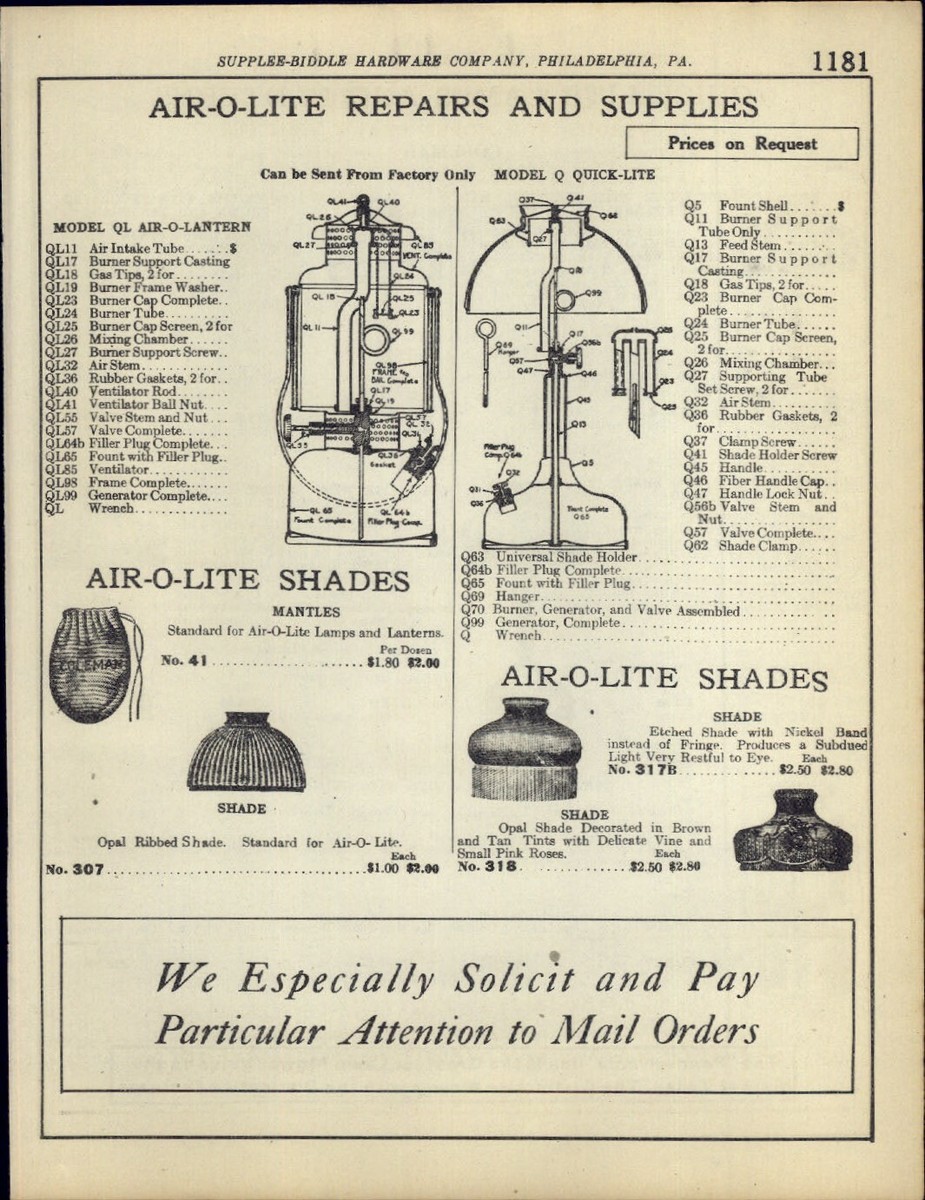 Coleman&Non-Coleman Lamp Shades Book ① Guide to Coleman and Non-Coleman Lamp Shades : AGM, Akron