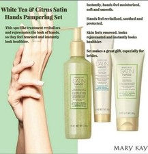 Mary Kay satin hands White Tea Citrus Satin Hands Pampering Set