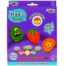 Kids Pebble Painting Kit Art Decorate Paint Creative Craft Childrens Activity