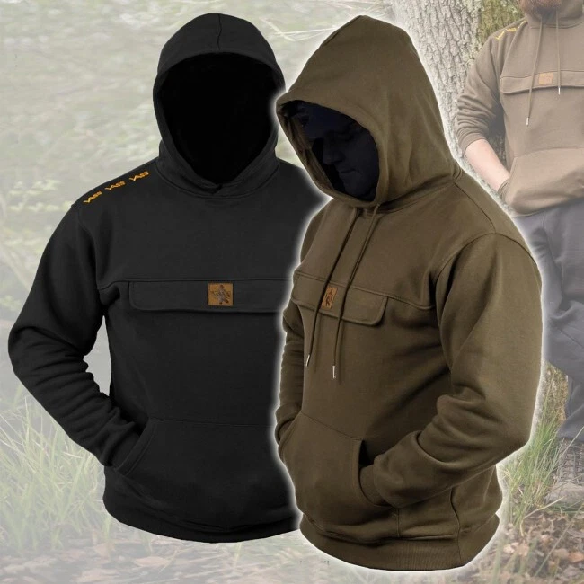 Vass Culture Hoody Carp Fishing With Zipped Chest Pocket - All Colours & Sizes - Image 2 of 4