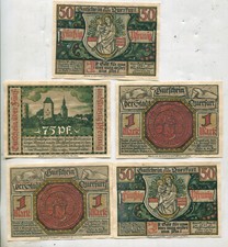 Pieniądze awaryjne: Querfurt Sachsen-Anhalt 5 sztuk (884)