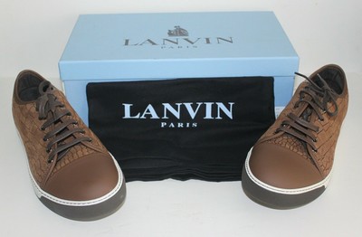 lanvin crocodile sneaker