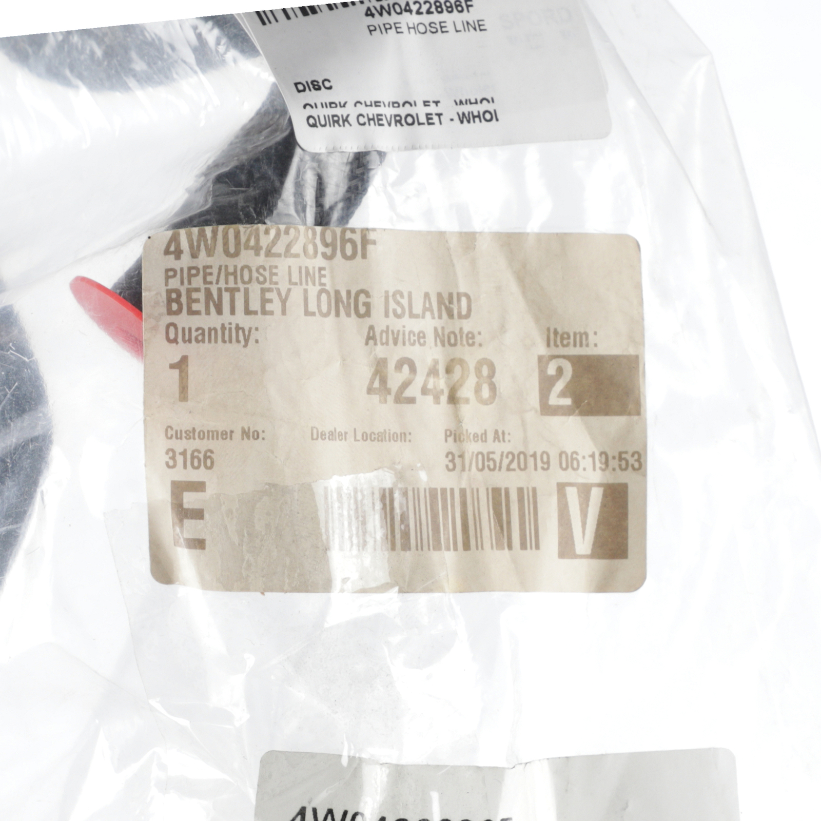 GENUINE BENTLEY 03-20 Continental FS GT Mulsanne Power Steering Pipe 4W0422896F
