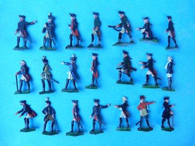 Plats d'étain - Zinnfiguren : Guerre de 30 ans - 21 soldats prussiens