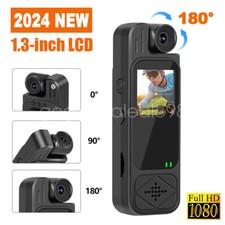 Body Camera 1080P HD Sport Action Dash Cam Rotatable Lens Outdoor Video Recorder