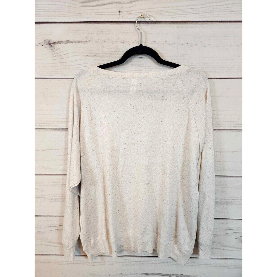 Camiseta Royal Apparel feminina bege gola redonda manga longa gatos tamanho 2X - Imagem 2 de 4